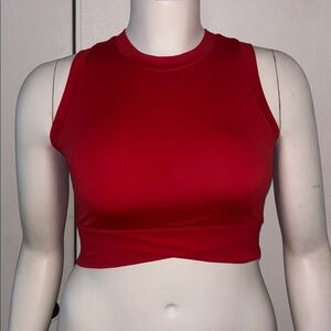 Red Sleeveless Women's Top